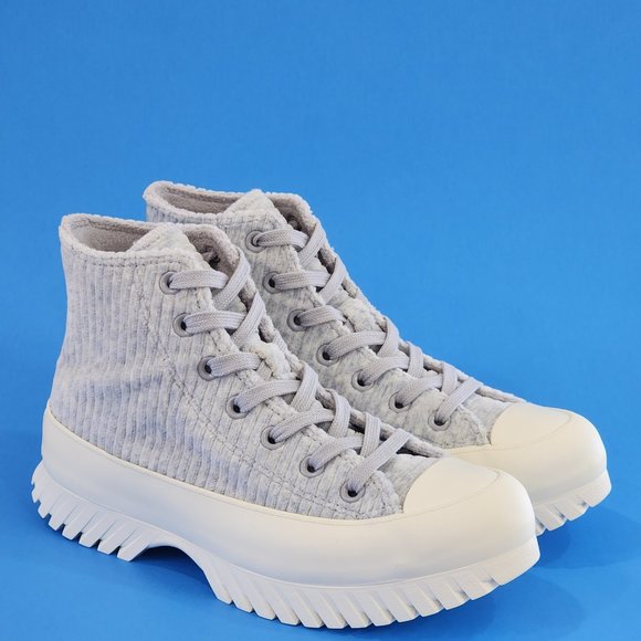 Converse Shoes Converse Ctas Lugged 2 Hi Velour Gravel Blue